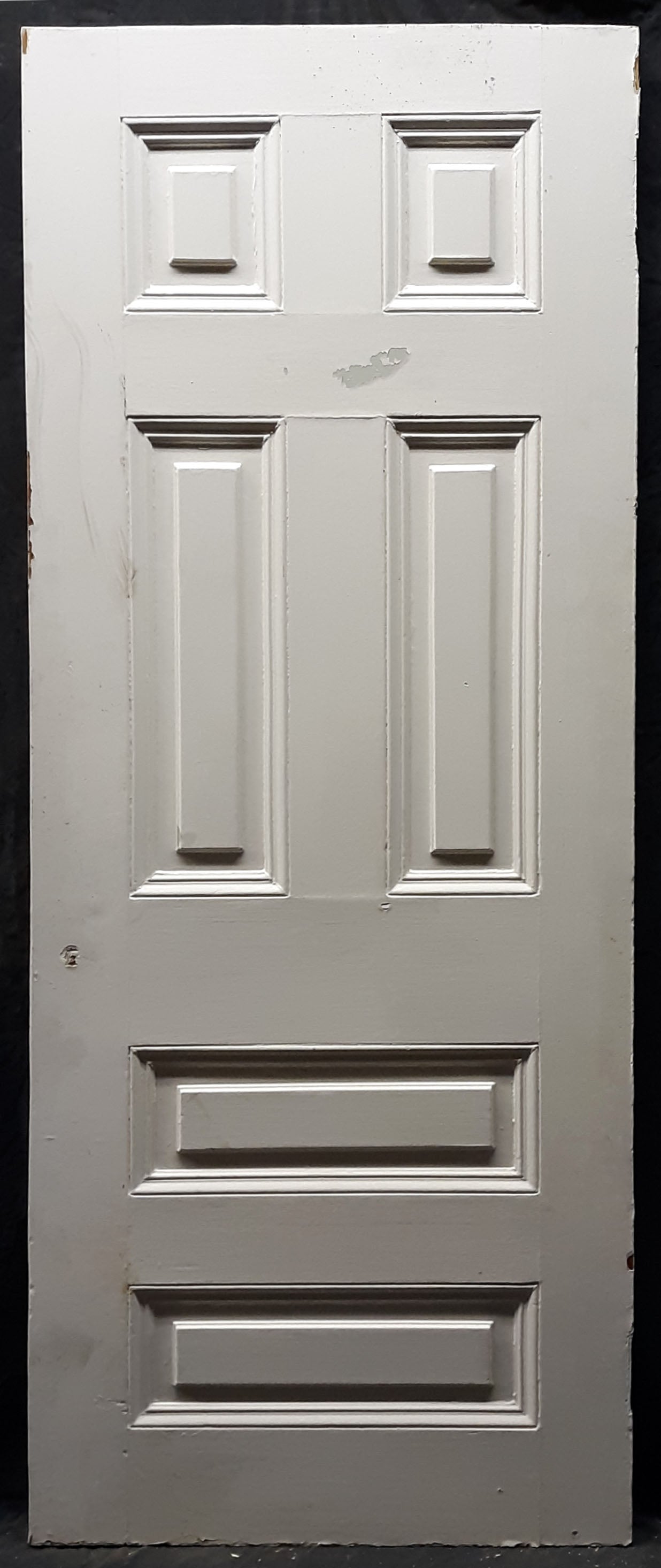 2 available 29.5x78.5" Antique Vintage Interior SOLID Wood Wooden Doors 6 Panels