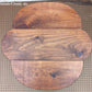Vintage Antique Old SOLID Knotty Pine Wood Wooden Drop Leaf End Accent Side Lamp Table Shelf