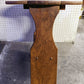 Vintage Antique Old SOLID Knotty Pine Wood Wooden Drop Leaf End Accent Side Lamp Table Shelf