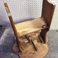 Vintage Antique Old SOLID Knotty Pine Wood Wooden Drop Leaf End Accent Side Lamp Table Shelf