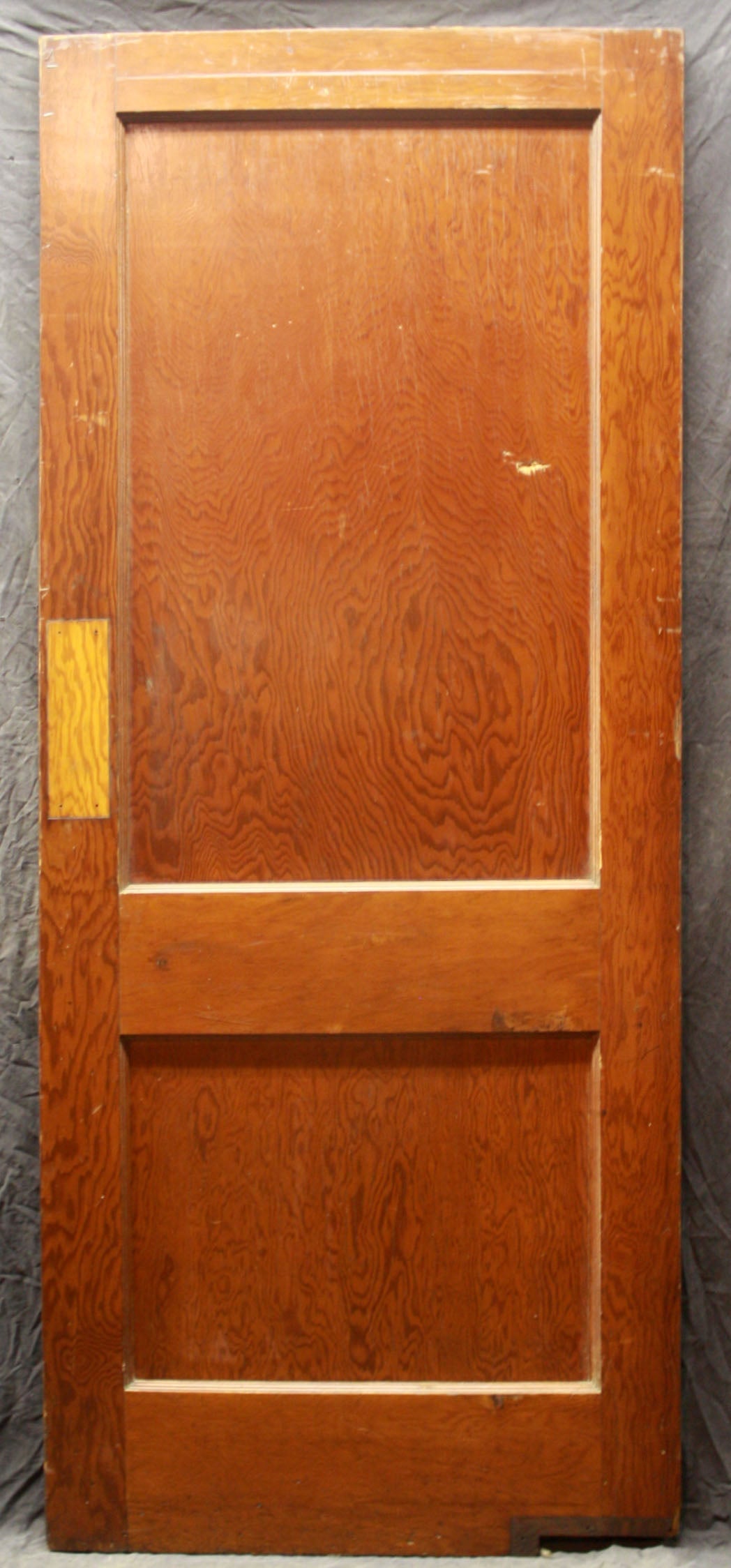 31.5"x79" Antique Vintage Old Reclaimed Salvaged Interior SOLID Wood Wooden Swinging Door 2 Panels