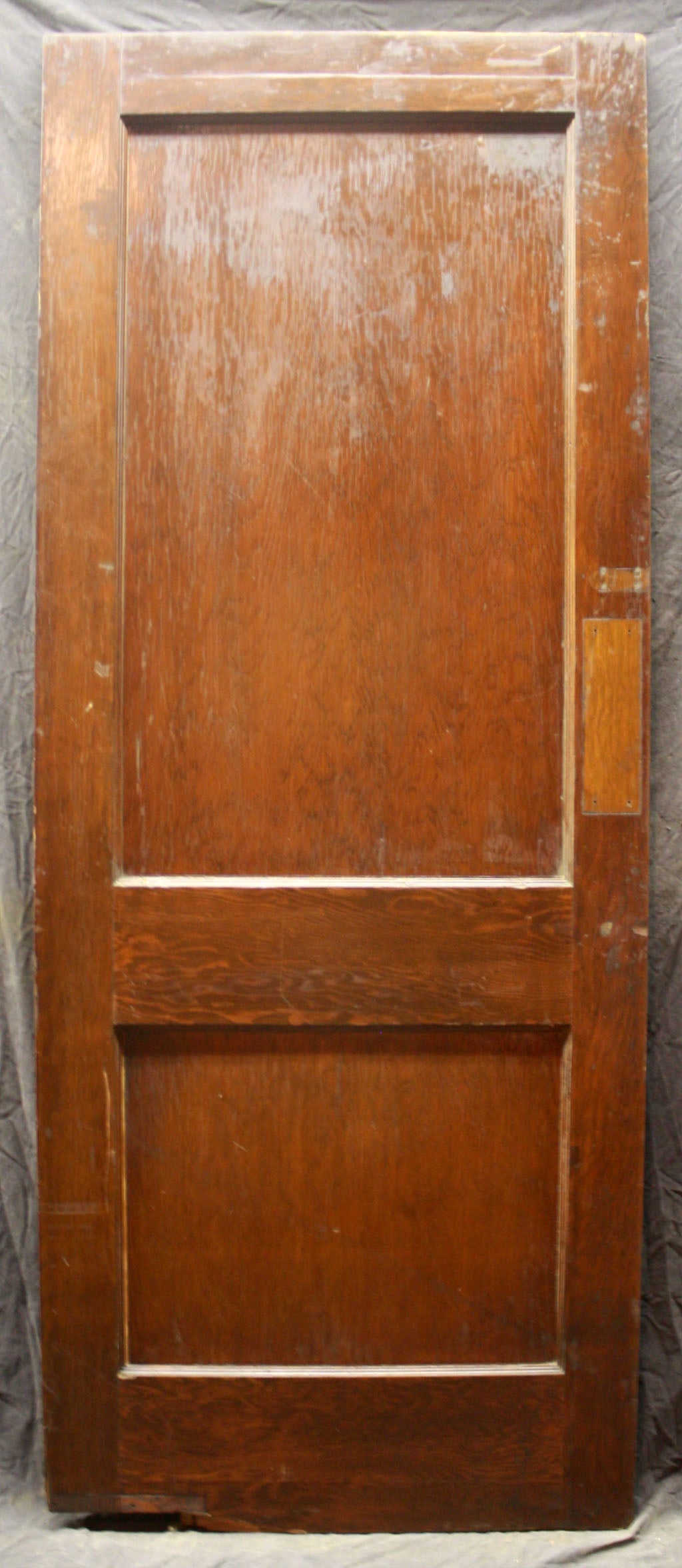 31.5"x79" Antique Vintage Old Reclaimed Salvaged Interior SOLID Wood Wooden Swinging Door 2 Panels