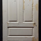 32"x79.5" Antique Vintage Old Victorian Interior SOLID Wood Wooden Door 5 Panels