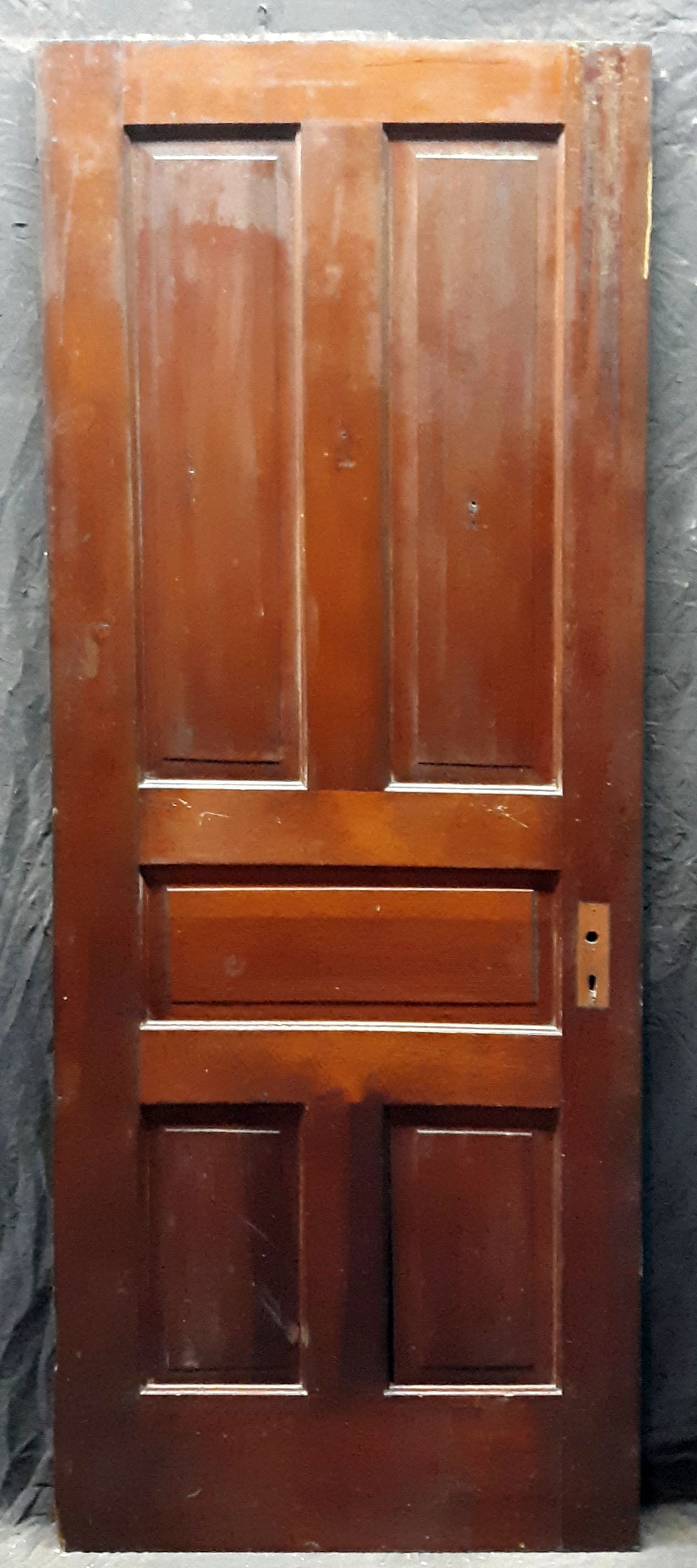 2 available 30"x77" Antique Vintage Old Reclaimed Salvaged SOLID Wood Wooden Interior Doors 5 Panels