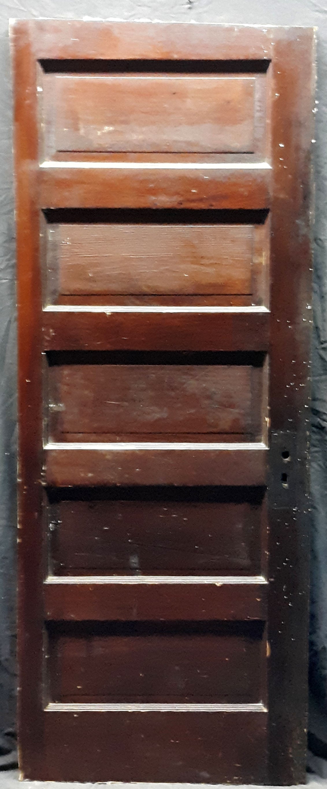 28"x76" Antique Vintage Old Reclaimed Salvaged Wood Wooden Interior Closet Pantry Door 5 Panels