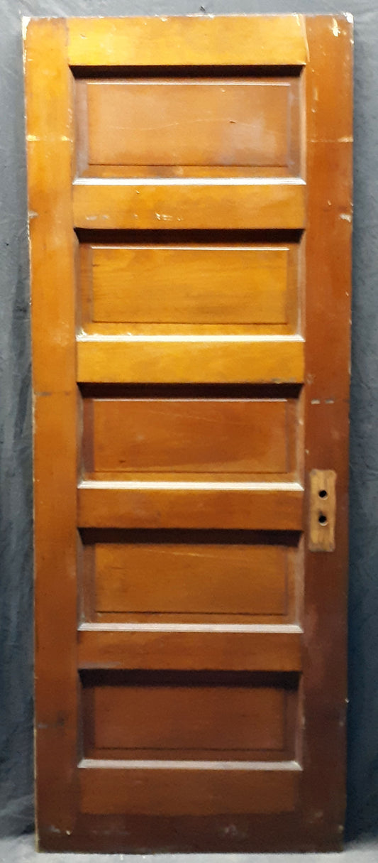 2 available 30"x78" Antique Vintage Old Reclaimed Salvaged Interior Wood Wooden Door 5 Panels