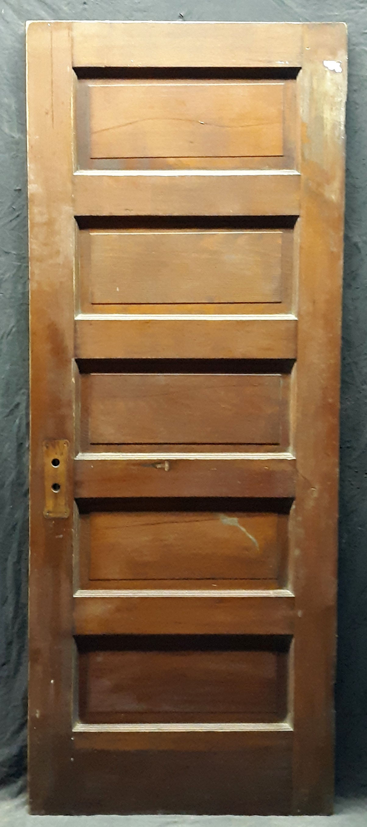 2 available 30"x78" Antique Vintage Old Reclaimed Salvaged Interior Wood Wooden Door 5 Panels