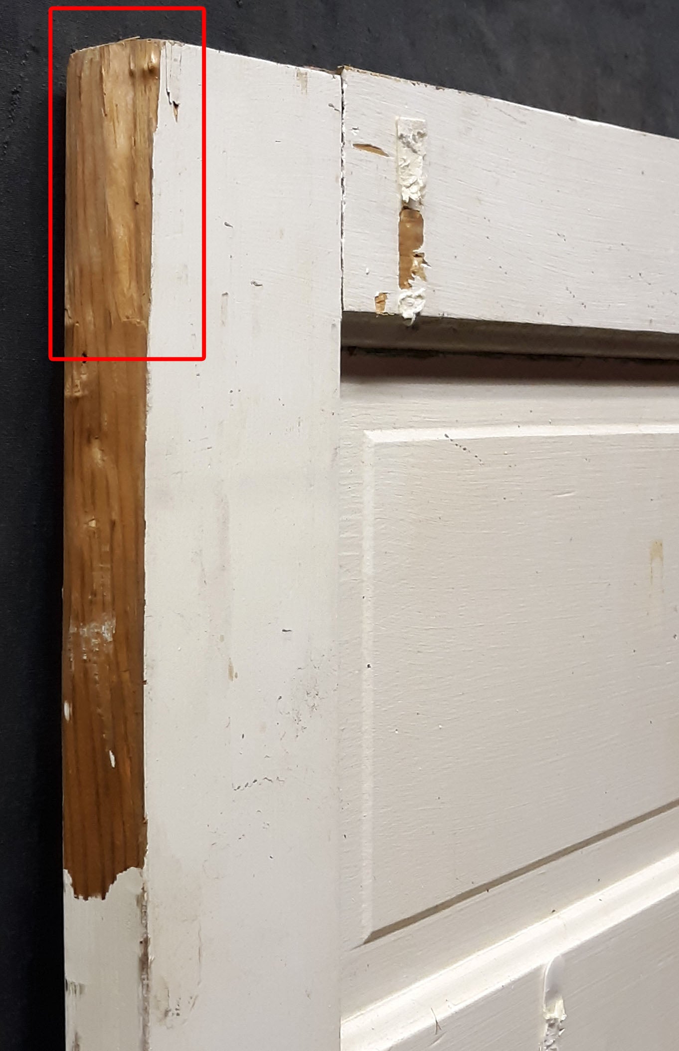 30"x77" Antique Vintage Old Reclaimed Salvaged SOLID Wood Wooden Interior Door 5 Panels