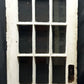 29.5"x80"x1.75" Antique Vintage Old Reclaimed Salvaged Wood Wooden Exterior French Door Window Beveled Glass