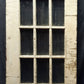 30"x84" Antique Vintage Old Reclaimed Salvaged Wood Wooden Exterior French Door 15 Windows Glass