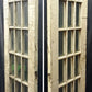 30"x84" Antique Vintage Old Reclaimed Salvaged Wood Wooden Exterior French Door 15 Windows Glass