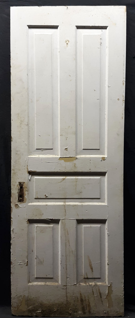 2 available 28"x80" Antique Vintage Old Reclaimed Salvaged SOLID Wood Wooden Interior Closet Doors 5 Panels
