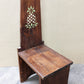 Welcome Front Door Vintage Antique Old Solid Wood Wooden Entry Entrance Step Porch Stoop Foyer  Stool Chair Seat Bench