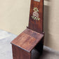 Welcome Front Door Vintage Antique Old Solid Wood Wooden Entry Entrance Step Porch Stoop Foyer  Stool Chair Seat Bench