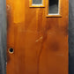 32"x78"x1.75" Vintage Antique Old Reclaimed Salvaged Wooden Side Back Exterior Entry Door Window Pane Glass Lite Pane