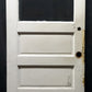 32x79" Antique Vintage Old Reclaimed Salvaged SOLID Wood Wooden Entry Door Panels Window Wavy Glass