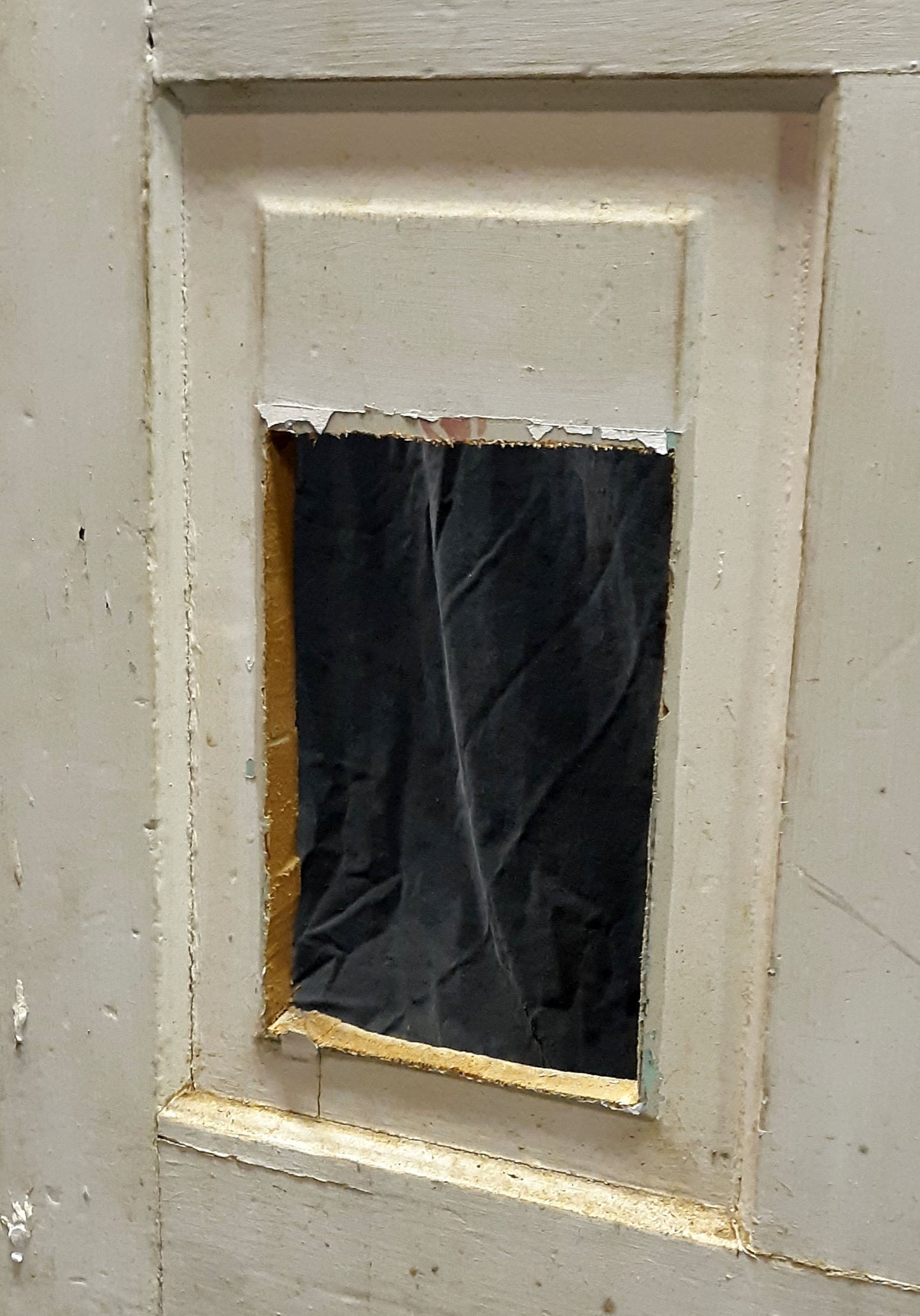 32"x81" Antique Vintage Old Reclaimed Salvaged Wood Wooden Entry Exterior Door Window Wavy Glass