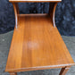 Vintage Antique Old Mid Century Modern Solid Wood Wooden Mahogany Side End Accent Lamp Table Shelf Nightstand Night Stand