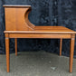 Vintage Antique Old Mid Century Modern Solid Wood Wooden Mahogany Side End Accent Lamp Table Shelf Nightstand Night Stand