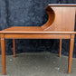Vintage Antique Old Mid Century Modern Solid Wood Wooden Mahogany Side End Accent Lamp Table Shelf Nightstand Night Stand