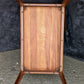 Vintage Antique Old Mid Century Modern Solid Wood Wooden Mahogany Side End Accent Lamp Table Shelf Nightstand Night Stand