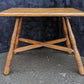 Small Vintage Antique Old Solid Birch Wood Wooden Rectangular Table Foot Step Stool Plant Stand Side Accent Chair Seat