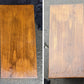 Small Vintage Antique Old Homemade Handmade Solid Pine Wood Wooden Rectangular Table Foot Step Stool Plant Stand Side Accent Chair Seat