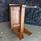 Small Vintage Antique Old Homemade Handmade Solid Pine Wood Wooden Rectangular Table Foot Step Stool Plant Stand Side Accent Chair Seat