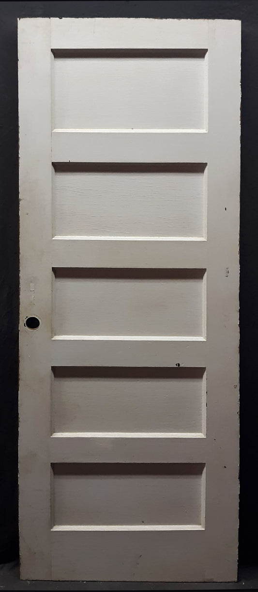 28"x76" Antique Vintage Old Reclaimed Salvaged SOLID Wood Wooden Interior Closet Doors 5 Panels