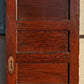32"x79" Antique Vintage Salvaged Reclaimed Interior Oak Veneer Wood Wooden Door 5 Panels