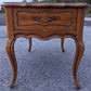 Pair Vintage "Mersman" Mid Century Modern MCM Antique Old SOLID Maple Wood Wooden Formica French Accent End Table Nightstands Night Stand