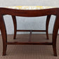 Antique Vintage Old Victorian SOLID Wood Wooden Kneeling Bench Foot Stool Ottoman Plant Stand Floral Fabric Needlepoint Design