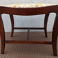 Antique Vintage Old Victorian SOLID Wood Wooden Kneeling Bench Foot Stool Ottoman Plant Stand Floral Fabric Needlepoint Design