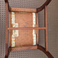 Antique Vintage Old Victorian SOLID Wood Wooden Kneeling Bench Foot Stool Ottoman Plant Stand Floral Fabric Needlepoint Design