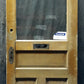 32x79" Antique Vintage Old SOLID Wood Wooden Entry Door Panels Window Wavy Glass