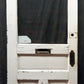 32x79" Antique Vintage Old SOLID Wood Wooden Entry Door Panels Window Wavy Glass