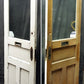 32x79" Antique Vintage Old SOLID Wood Wooden Entry Door Panels Window Wavy Glass