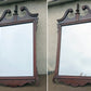 25"x45" Antique Vintage Old Solid Mahogany Wood Wooden Hanging Wall Hanging Mirror Glass Ornate Decorative Chippendale Hepplewhite Style