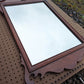 25"x45" Antique Vintage Old Solid Mahogany Wood Wooden Hanging Wall Hanging Mirror Glass Ornate Decorative Chippendale Hepplewhite Style