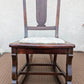 Antique Vintage Old SOLID Walnut Wood Wooden Fabric Seat Cushion Child Childrens Kids Rocking Chair Rocker