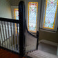 COMPLETE! Antique Vintage Old Salvaged Reclaimed Staircase Balusters Spindles Balustrade Handrail Rails Railing Newel Post Molding Panels