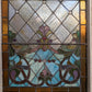Pair of 28"x82" Antique Vintage Old Salvaged Reclaimed 1889 Victorian Stained Textured Slag Glass Windows Doors Side Lites Gems Jewels