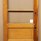 31"x80" Antique Vintage Old Salvaged Reclaimed SOLID Wood Wooden Side Back Entry Exterior Door 3 Window Wavy Glass Lite Pane