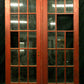 30x79.5" Antique Vintage SOLID Wood Wooden Exterior Entry Door Window Glass Lite