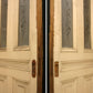 75"x96"x3" Pair Antique Vintage Old Reclaimed Salvaged Victorian SOLID Wood Wooden Interior Exterior Pocket Sliding Double Doors 4 Windows 3 Panels