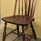 Vintage Antique Old "Nichols & Stone" SOLID Maple Wood Wooden Side Dining Desk Windsor Chair Arched Spindle Back