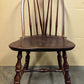 Vintage Antique Old "Nichols & Stone" SOLID Maple Wood Wooden Side Dining Desk Windsor Chair Arched Spindle Back