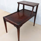Pair of Antique Vintage Old Mid Century SOLID Mahogany Wood Wooden End Side Occasional Accent Lamp Tables Night Stand Nightstands
