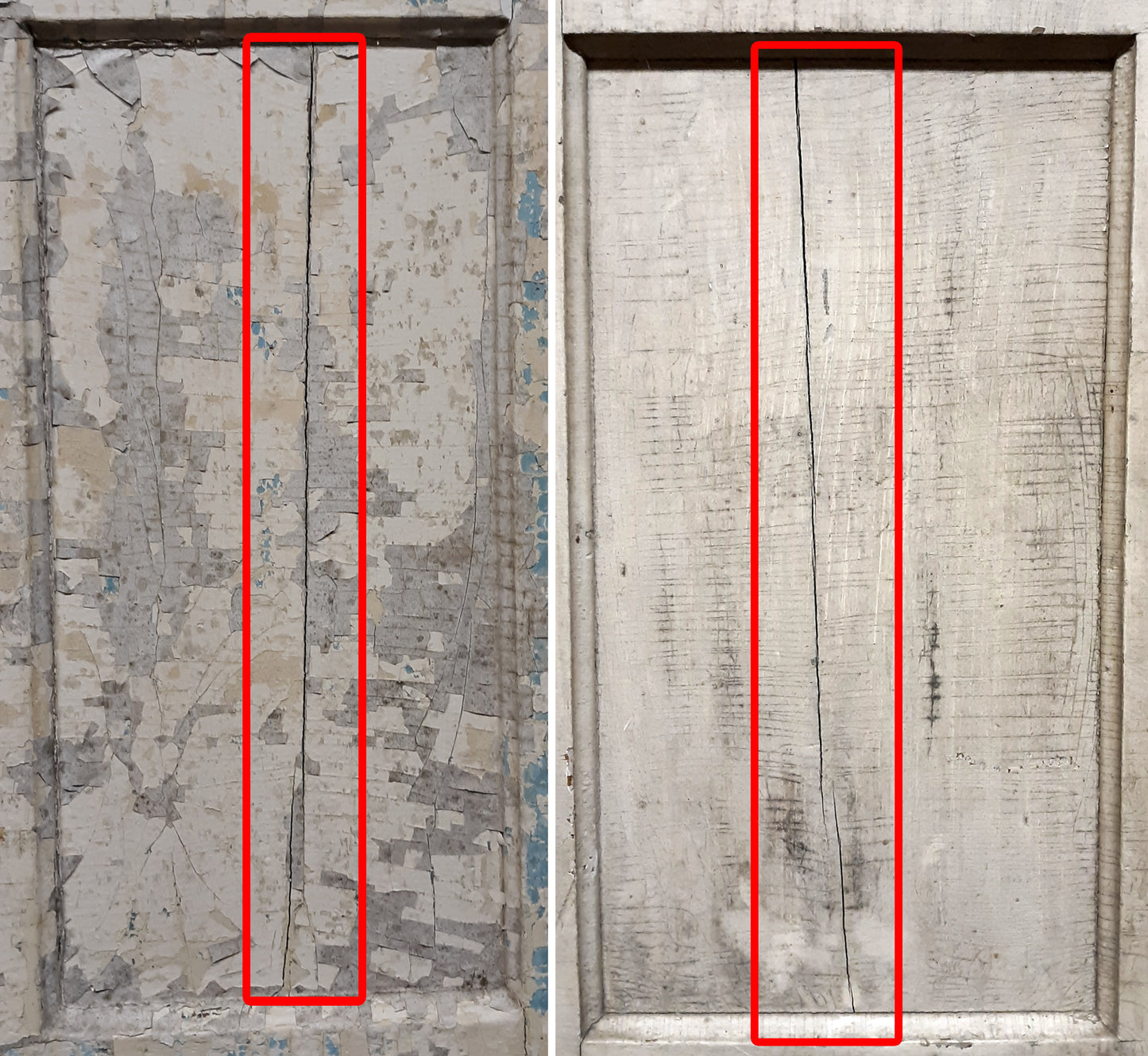 30"x78" Antique Vintage Old Reclaimed Salvaged Victorian SOLID Wood Wooden Interior Door 4 Panels