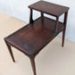 Pair of Antique Vintage Old Mid Century SOLID Mahogany Wood Wooden End Side Occasional Accent Lamp Tables Night Stand Nightstands